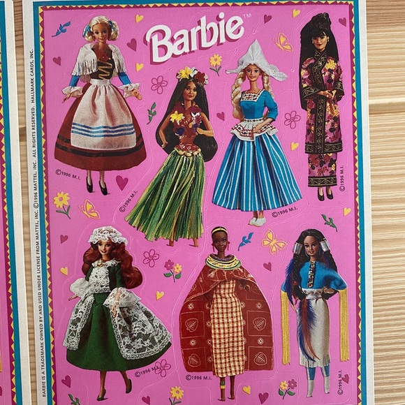 Barbie Dolls of the World Collection Stickers - Picture 2 of 2